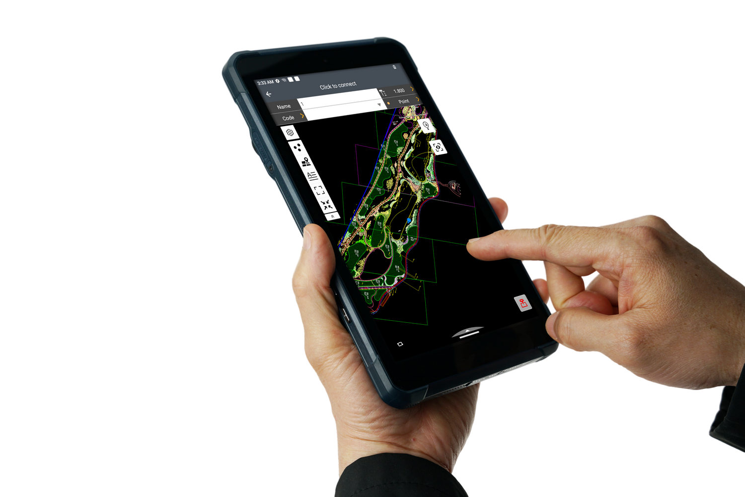 CHCNAV LT800 rugged data collector in field operation