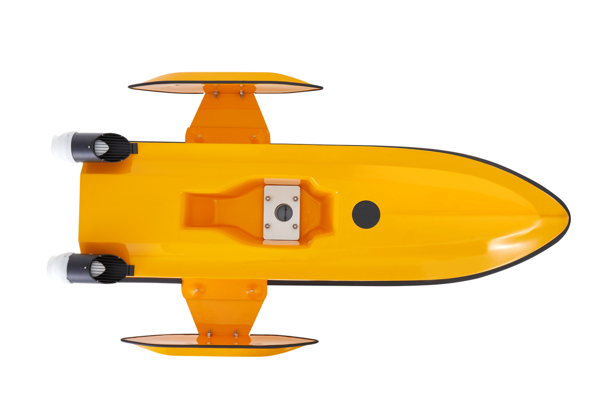 Bottom view of CHCNAV Apache 6 showing multibeam transducer layout