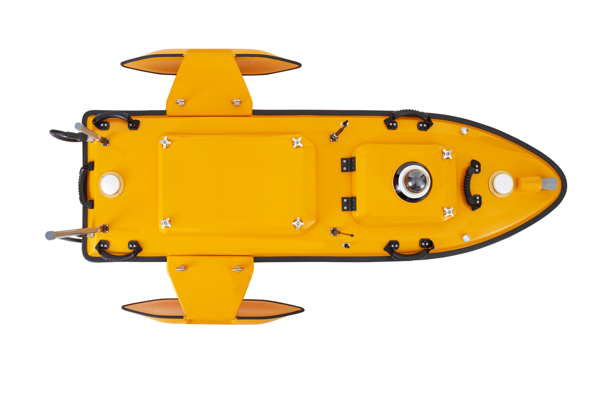 Top view of Apache 6 showing GNSS antenna and sensor configuration