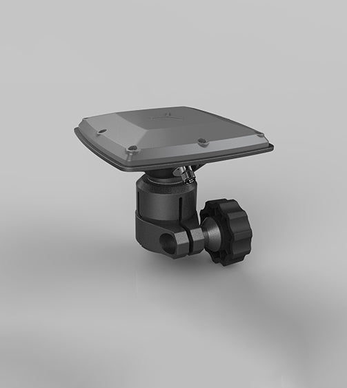 CHCNAV AT311T GNSS antenna mounted on tripod for field geodetic survey use