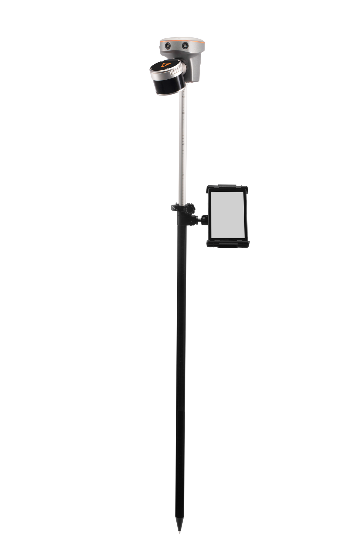 Top view of the RS10 scanner with touchscreen display