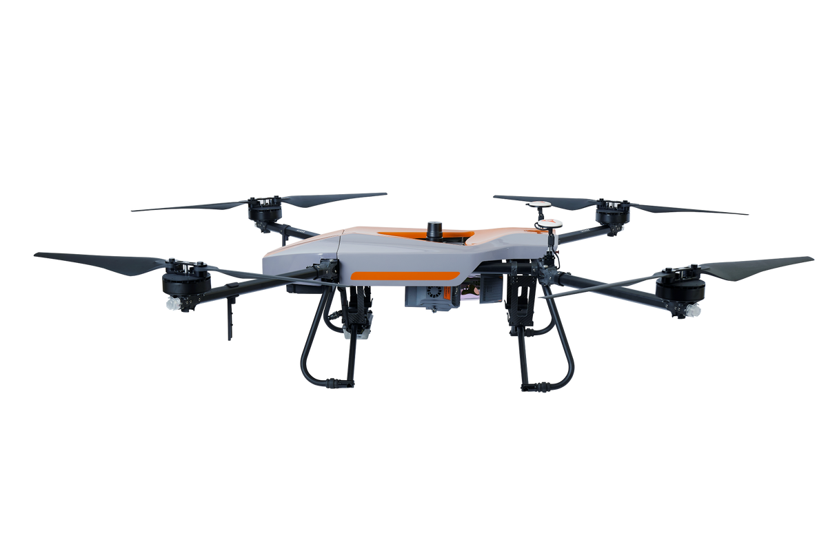 CHCNAV AU20 mounted on BB4 drone for aerial LiDAR survey