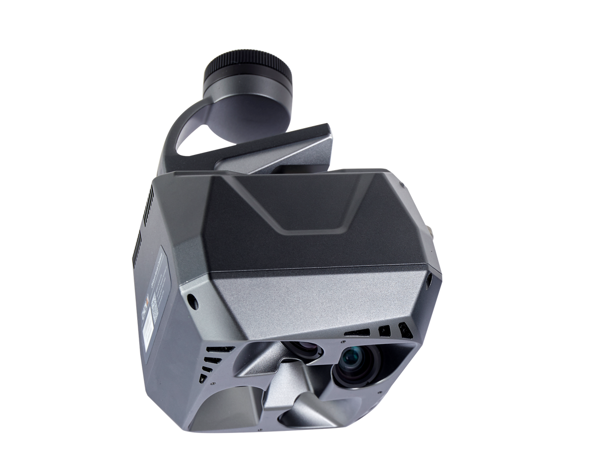 CHCNAV C30 oblique camera connected to DJI M300 drone with cable harness