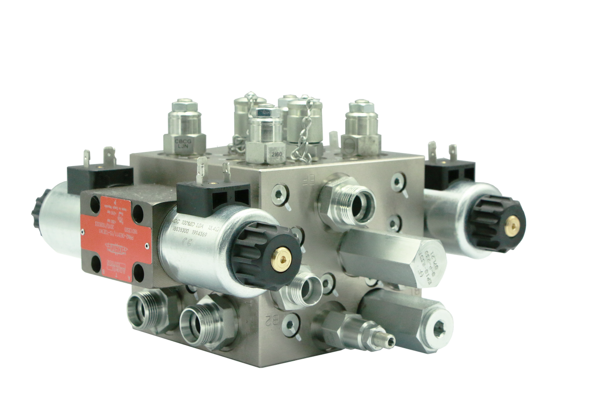 TG63 HV200 hydraulic valve module for grader blade control