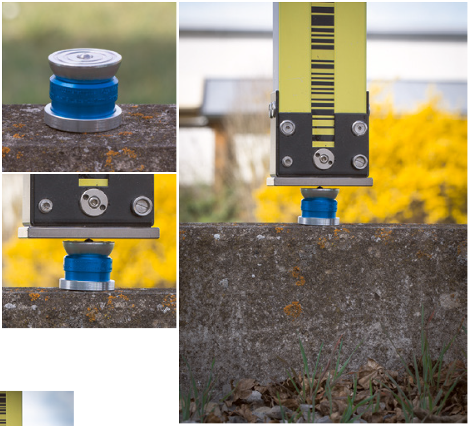 Levelling Adapter Ø1.5" for prism base with 38.1 mm ball