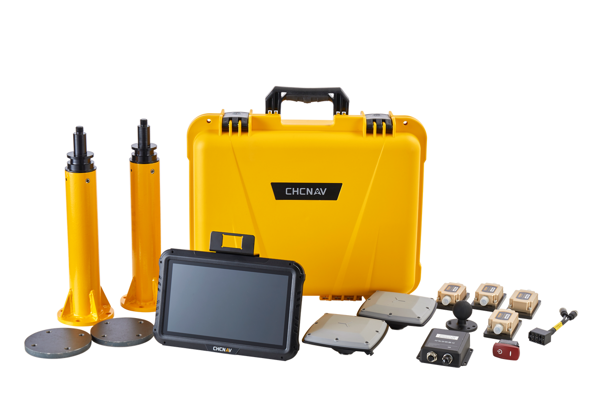 TX63 system package for excavator control with GNSS, sensors, and display