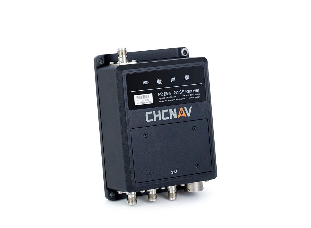 Side profile of CHCNAV P2 Elite with antennas