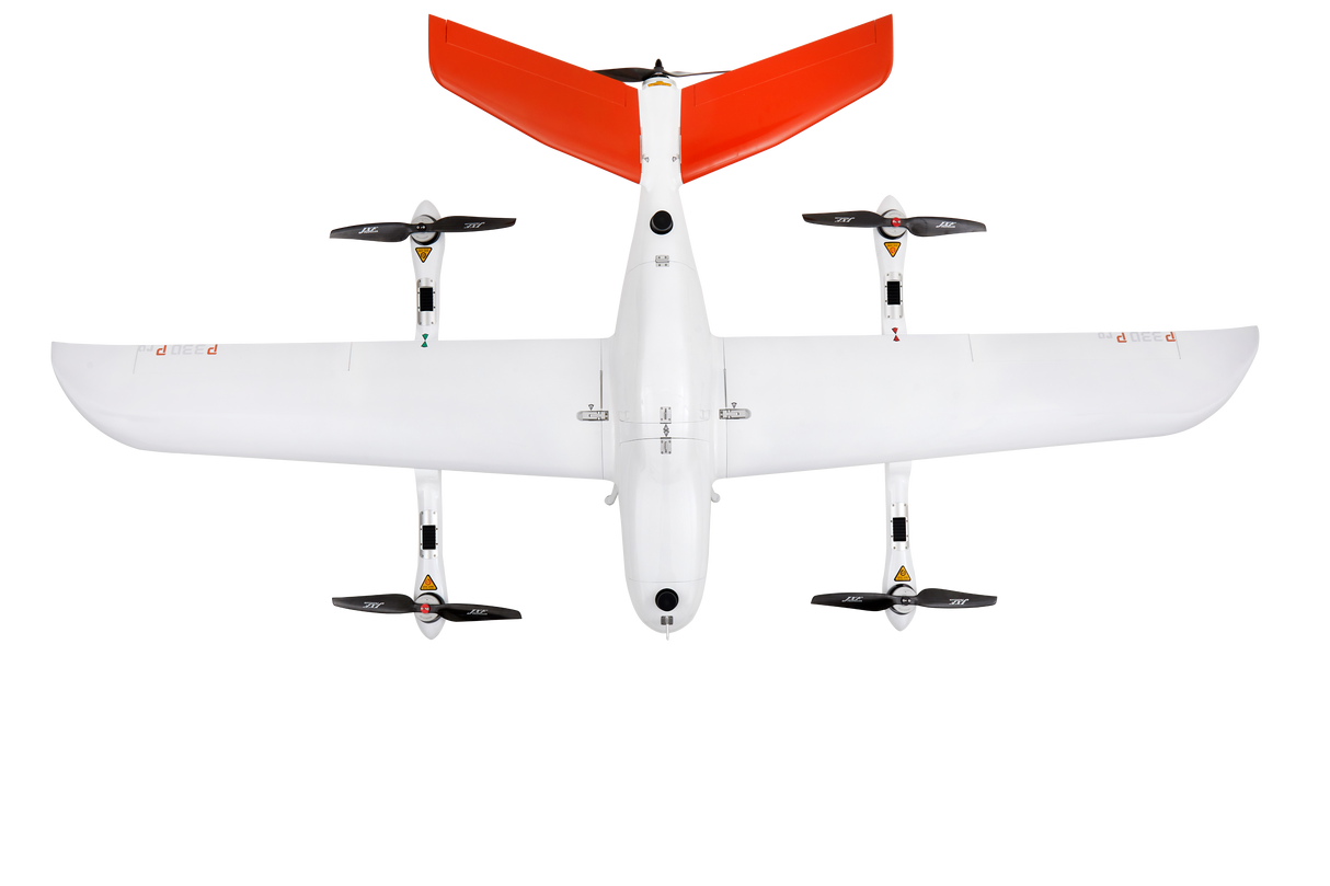 Top view of CHCNAV P330 Pro showing wing design