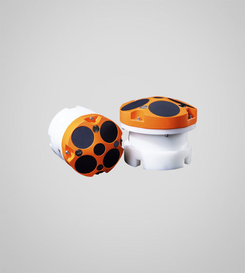 RS600 ADCP close-up showing sensor and protective casing