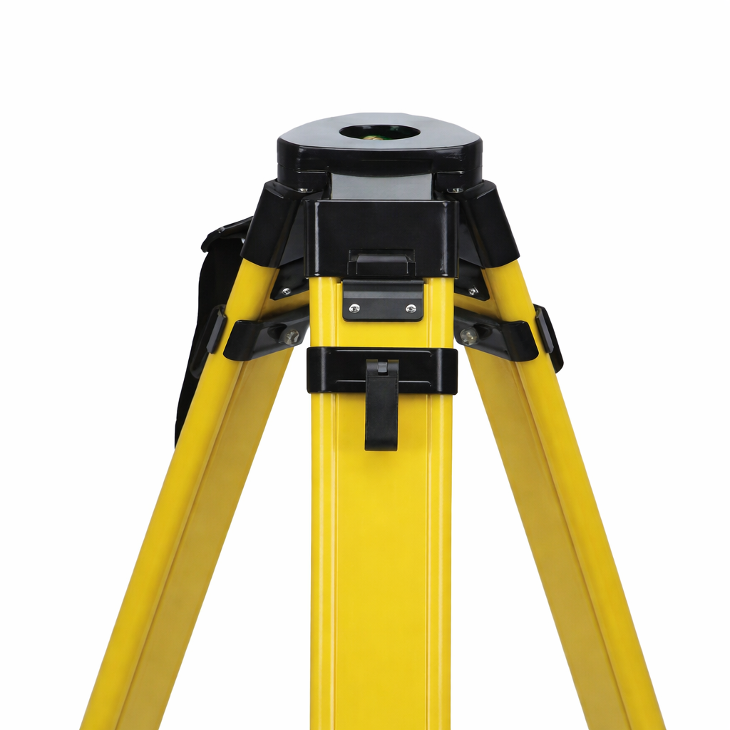 Heavy-Duty Fiberglass Survey Tripod – Dual Clamp