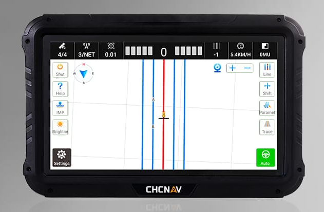 Android tablet running AGNAV steering software with NX510 integration