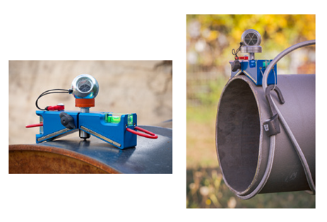 Surveyor using cylinder axis tool for shaft alignment
