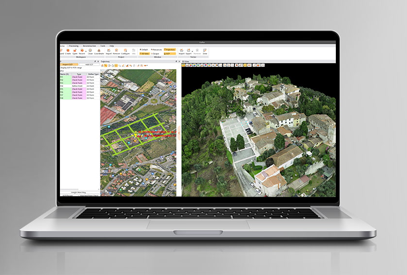 CHCNAV CoPre software interface for DOM and point cloud generation