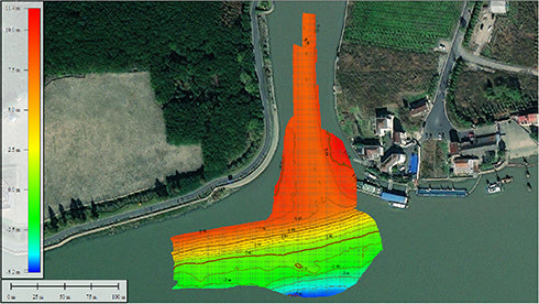 Hydrographic measurement example using CHCNAV HQ-400 system