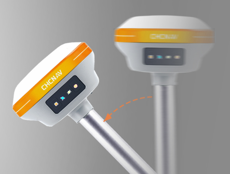 CHCNAV i73+ IMU-RTK GNSS receiver with integrated UHF Tx/Rx and durable housing