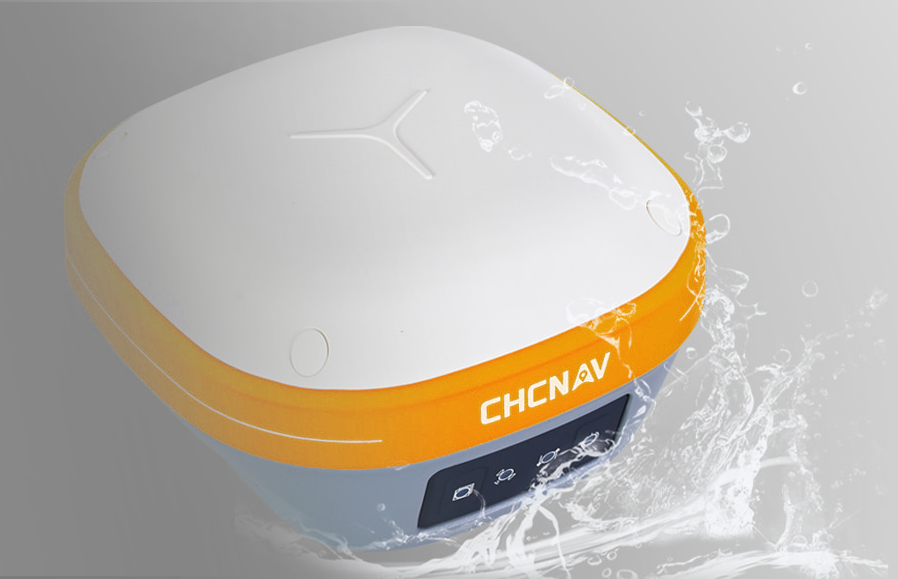 CHCNAV i73+ Static GNSS Receiver displayed in rugged terrain for base station use