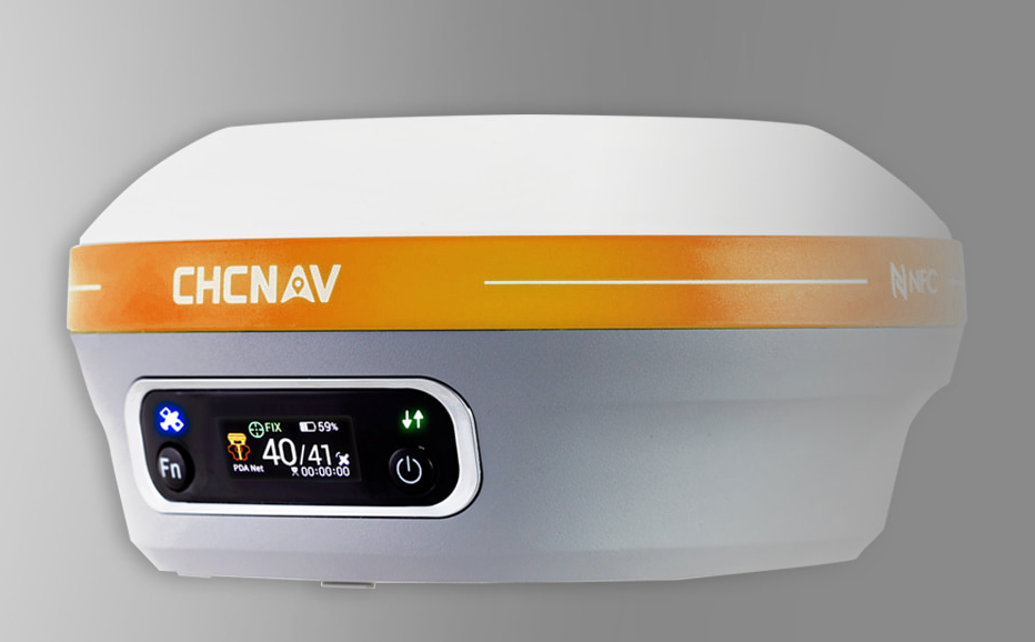 Top view of CHCNAV i83 Pro Smart RTK GNSS unit showing compact form