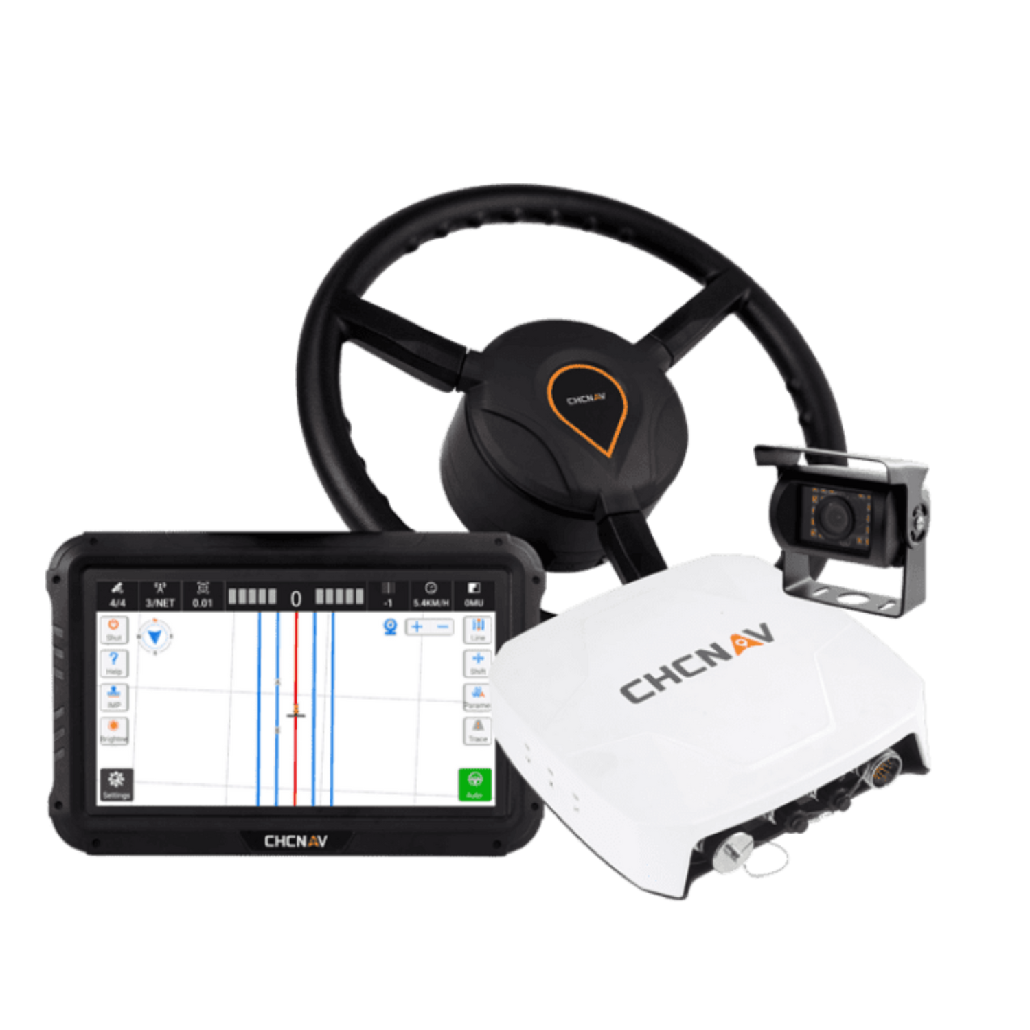 NX510PRO autosteering system showing ISOBUS connectivity for tractor integration