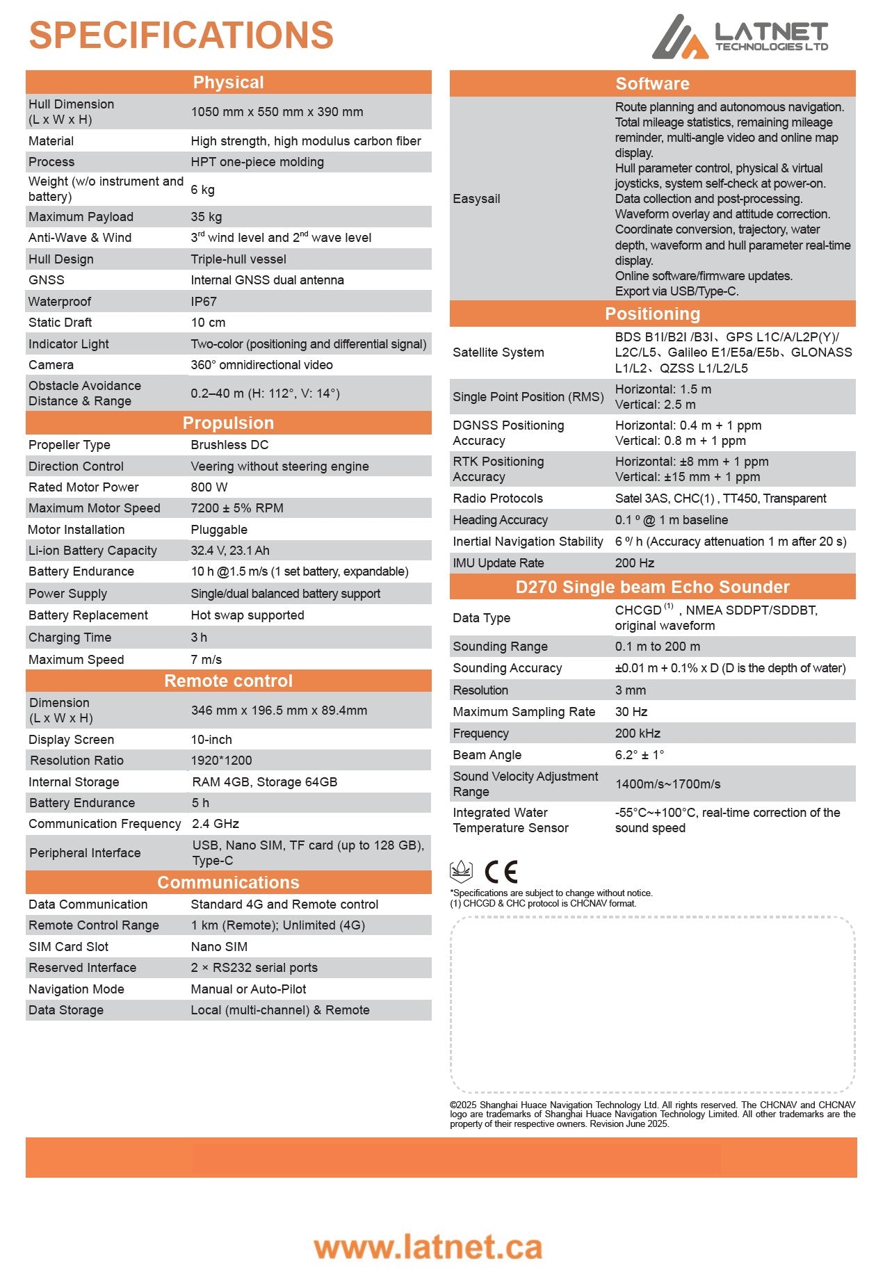 CHCNAV Apache 3 Pro Specification