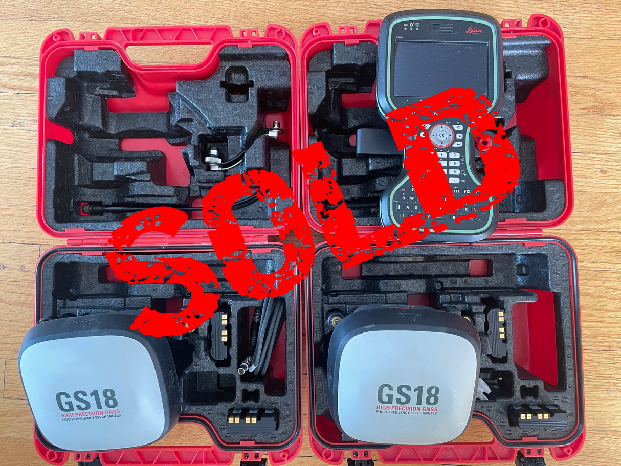 Leica GS18i and GS18 Base - Rover set (SOLD)