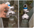 Survey Cone Adapter B60 mounted for axis measurement